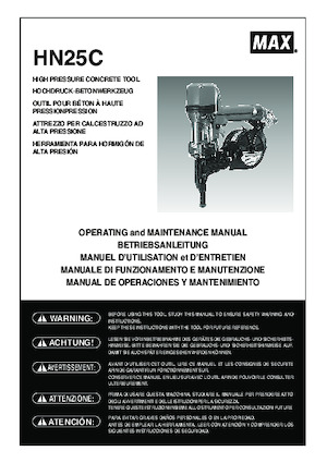 Gwoździarki i zszywacze elektryczne MAX USA CORP. HN25C