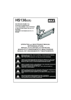 Gwoździarki i zszywacze elektryczne MAX USA CORP. HS130