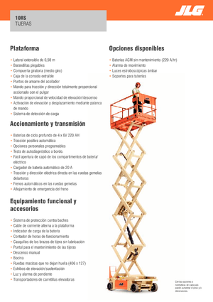 Kołowe podnośniki nożycowe JLG 10RS