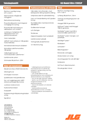 Kołowe teleskopowe platformy robocze JLG 1200SJP