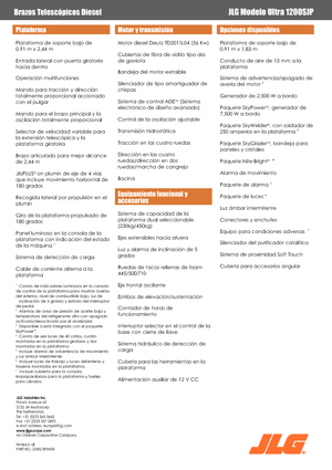 Kołowe teleskopowe platformy robocze JLG 1200SJP