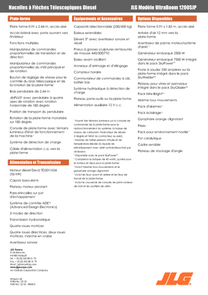 Kołowe teleskopowe platformy robocze JLG 1200SJP