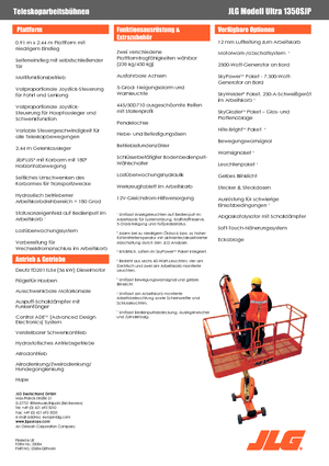 Kołowe teleskopowe platformy robocze JLG 1350SJP
