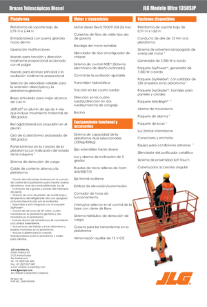 Kołowe teleskopowe platformy robocze JLG 1350SJP