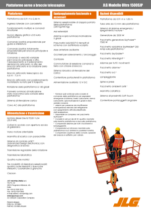 Kołowe teleskopowe platformy robocze JLG 1500SJ