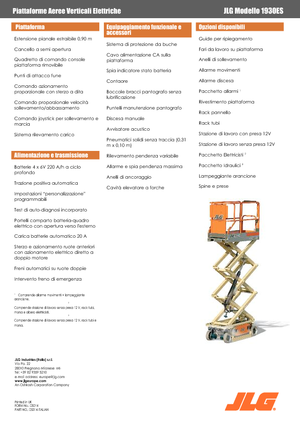 Kołowe podnośniki nożycowe JLG 1930ES