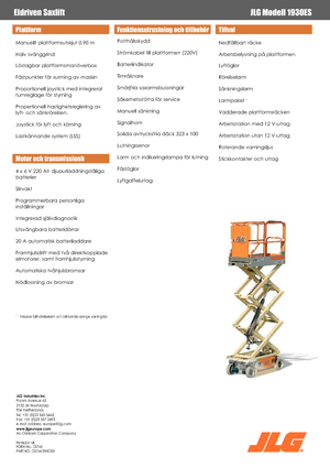 Kołowe podnośniki nożycowe JLG 1930ES