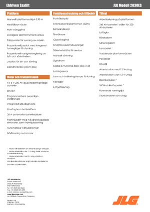 Kołowe podnośniki nożycowe JLG 2030 ES