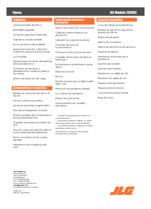 Kołowe podnośniki nożycowe JLG 2030 ES