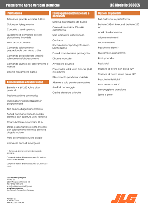 Kołowe podnośniki nożycowe JLG 2030 ES
