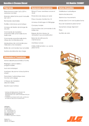 Kołowe podnośniki nożycowe JLG 260MRTA