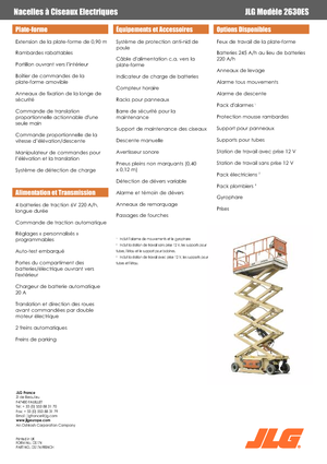 Kołowe podnośniki nożycowe JLG 2630 ES