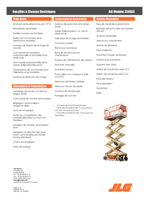 Kołowe podnośniki nożycowe JLG 3246ES