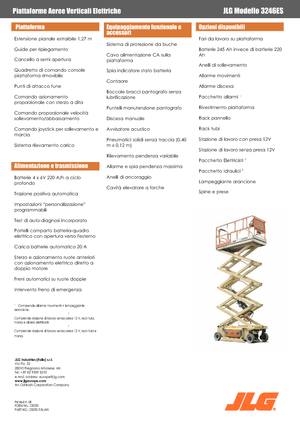 Kołowe podnośniki nożycowe JLG 3246ES