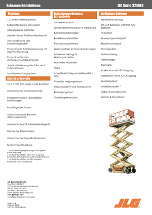 Kołowe podnośniki nożycowe JLG 3246ES