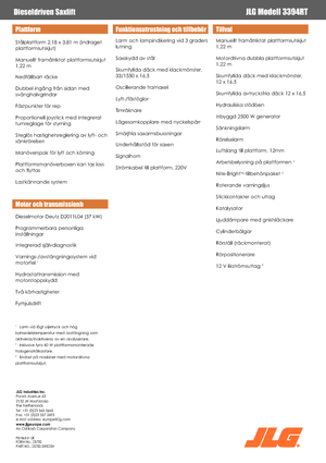 Kołowe podnośniki nożycowe JLG 3394RT