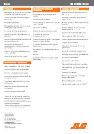 Kołowe podnośniki nożycowe JLG 3394RT