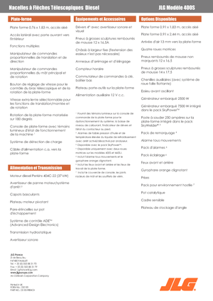 Kołowe teleskopowe platformy robocze JLG 400 S