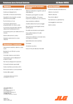 Kołowe podnośniki nożycowe JLG 4069LE