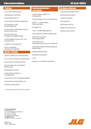 Kołowe podnośniki nożycowe JLG 4069LE