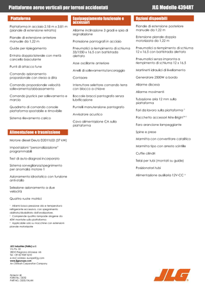 Kołowe podnośniki nożycowe JLG 4394RT