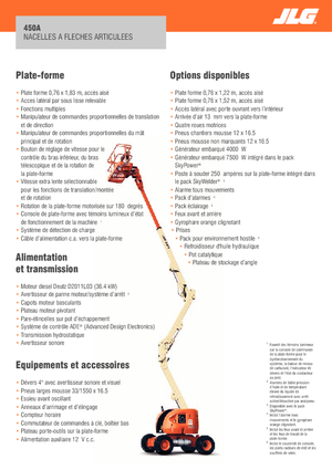 Kołowe przegubowe podnośniki koszowe JLG 450A Serie II