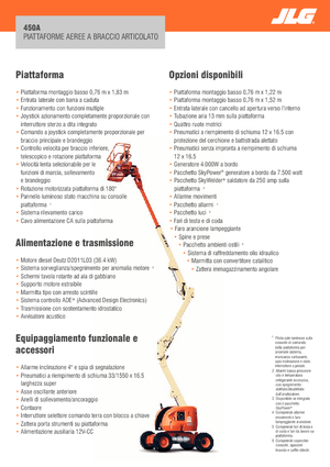 Kołowe przegubowe podnośniki koszowe JLG 450A Serie II