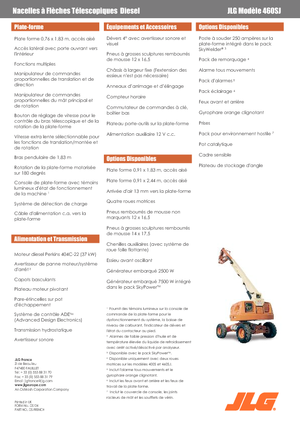 Kołowe teleskopowe platformy robocze JLG 460 SJ