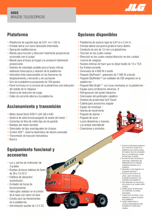 Kołowe teleskopowe platformy robocze JLG 600S