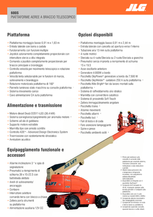 Kołowe teleskopowe platformy robocze JLG 600S