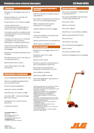 Kołowe teleskopowe platformy robocze JLG 660 SJ