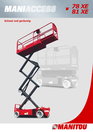 Kołowe podnośniki nożycowe Manitou 81 XE
