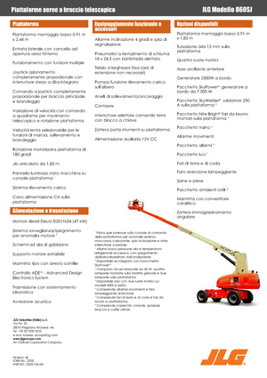 Kołowe teleskopowe platformy robocze JLG 860SJ