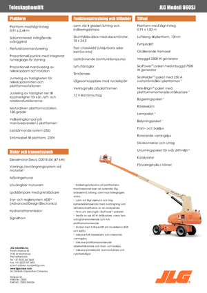 Kołowe teleskopowe platformy robocze JLG 860SJ