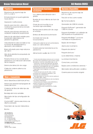 Kołowe teleskopowe platformy robocze JLG 860SJ
