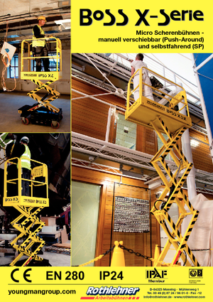 Kołowe podnośniki nożycowe Youngman BoSS X3 X