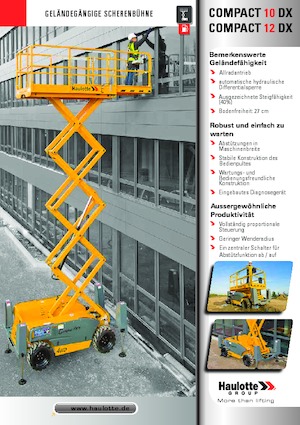 Kołowe podnośniki nożycowe Haulotte Compact 10 DX