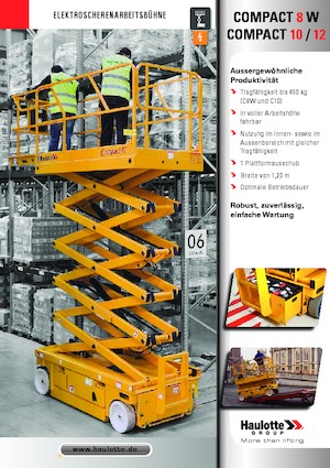 Kołowe podnośniki nożycowe Haulotte Compact 10