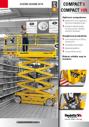 Kołowe podnośniki nożycowe Haulotte Compact 10N