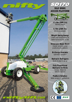 Kołowe przegubowe podnośniki koszowe Niftylift Constructor SD 170