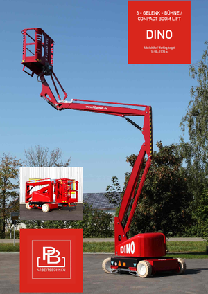 Kołowe przegubowe podnośniki koszowe PB DINO 112 II