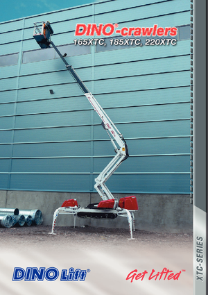Gąsienicowe, przegubowe podnośniki koszowe Dino Lift Dino 165 XTC