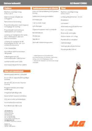 Kołowe przegubowe podnośniki koszowe JLG E300AJ