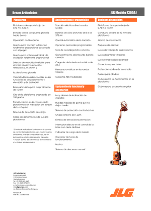 Kołowe przegubowe podnośniki koszowe JLG E300AJ