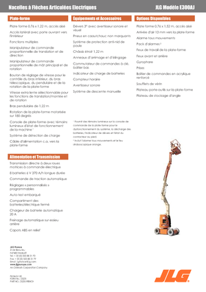 Kołowe przegubowe podnośniki koszowe JLG E300AJ