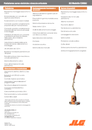 Kołowe przegubowe podnośniki koszowe JLG E300AJ