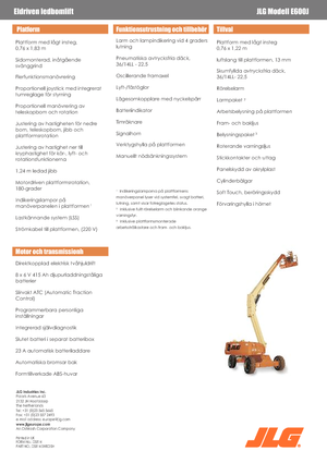 Kołowe teleskopowe platformy robocze JLG E600J
