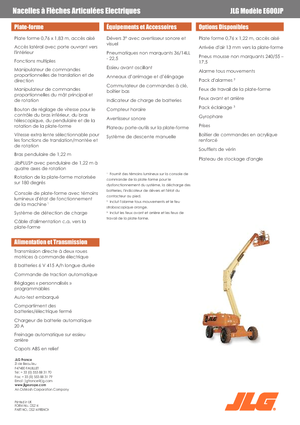 Kołowe teleskopowe platformy robocze JLG E600JP