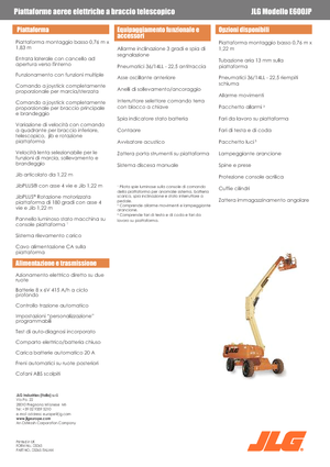 Kołowe teleskopowe platformy robocze JLG E600JP