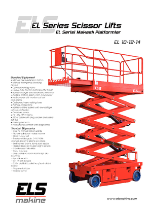 Kołowe podnośniki nożycowe ELS Lift EL 12